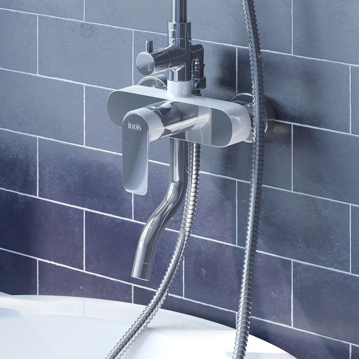 Приобрести iddis душевая система cloud, круглая d-218мм, хром closb00i06