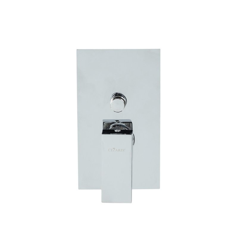 Приобрести cezares смеситель скрытого монтажа unika с переключателем на 2 выхода, хром unika-vdim-01