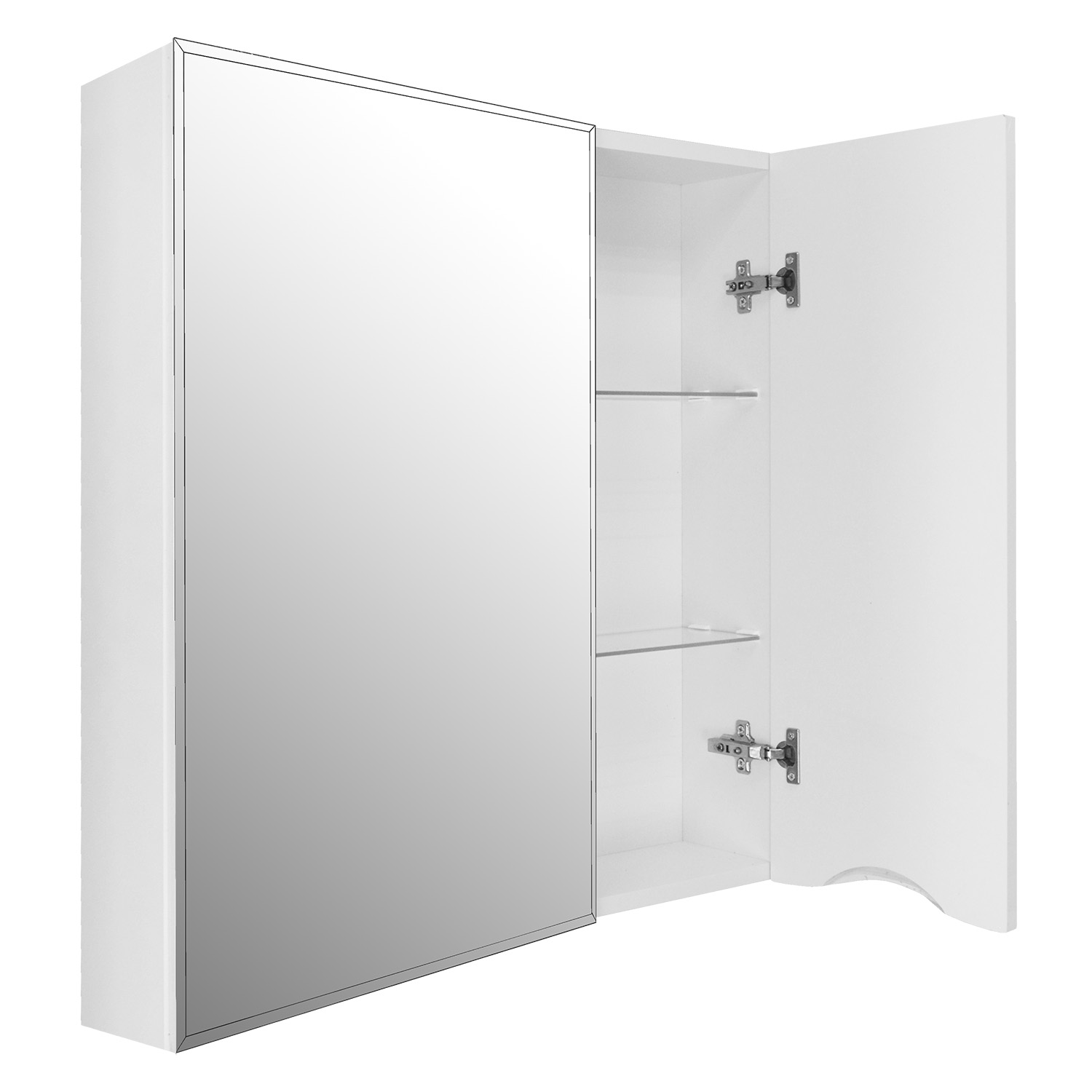 Приобрести loranto зеркало-шкаф santorini 60х70 см, правый, белый (cs00086966)