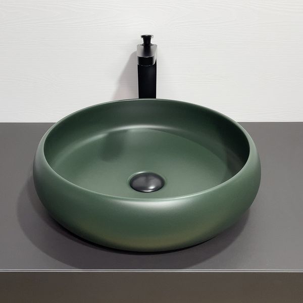 Приобрести comforty раковина 114mdg 41х43 см, темно-зеленая матовая