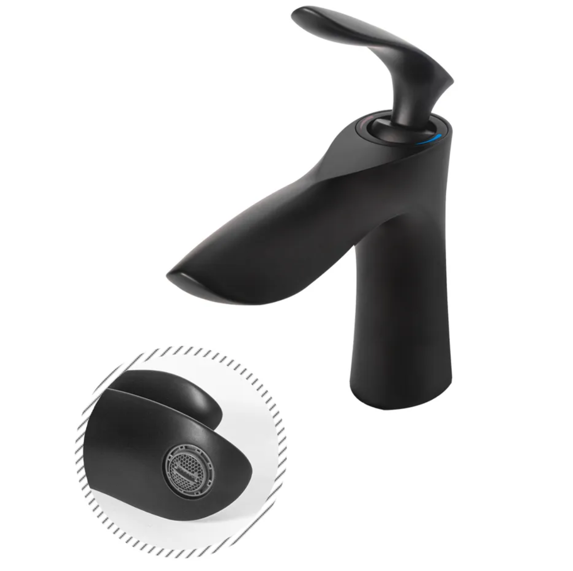 Приобрести grocenberg смеситель для раковины, черный матовый gb2001bl