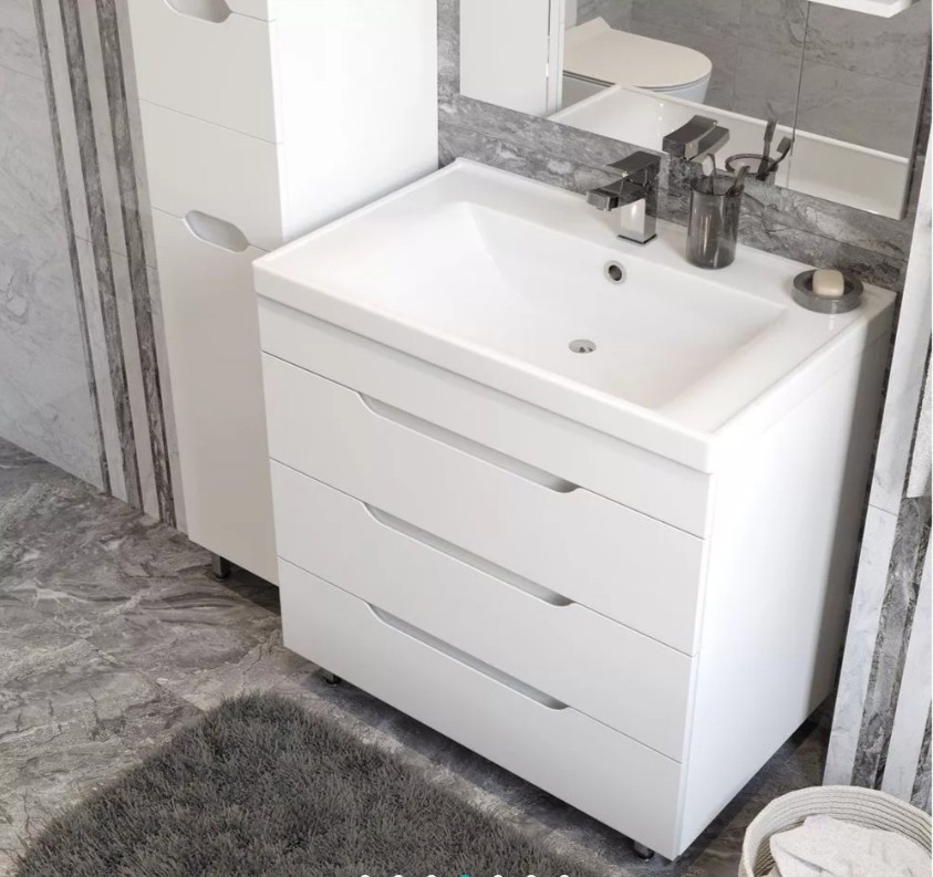 Приобрести mirsant тумба напольная soho quadro 60 см с раковиной deep 60 ут000089876