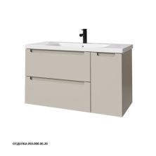 Caprigo Тумба с раковиной TERMIN-Smalty 100 см, правая, бежевая, эмаль