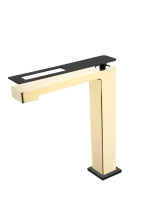 Boheme Смеситель для раковины Q, высокий, золото\черный 142-GB