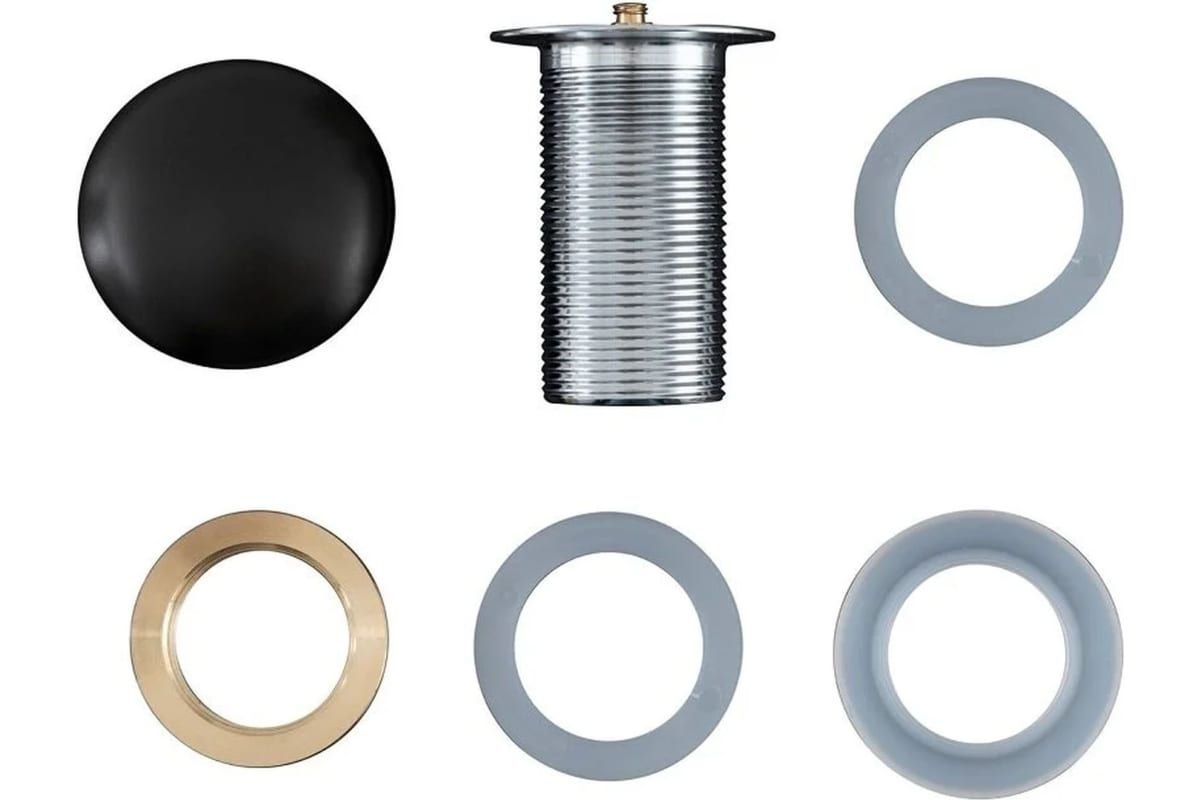 Приобрести aquanet донный клапан черный матовый