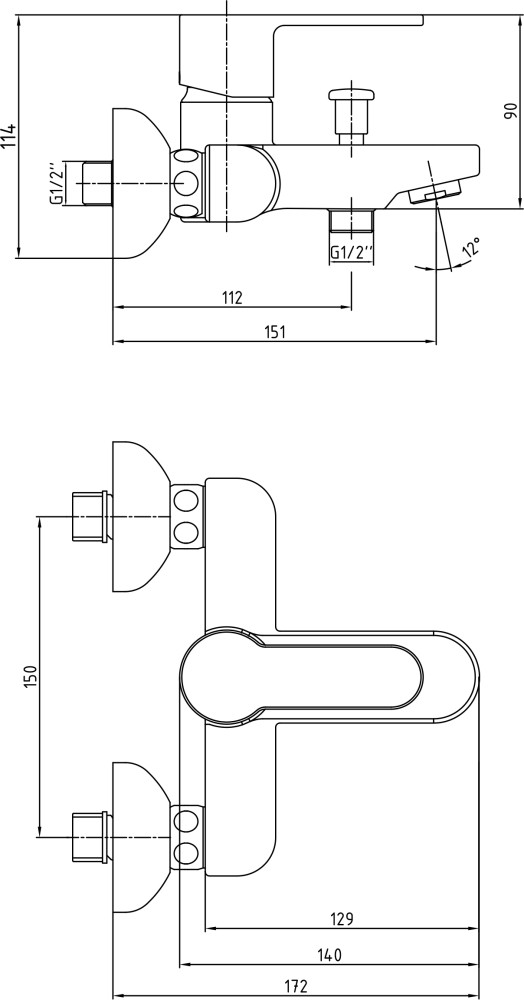 Приобрести смеситель для ванны e.c.a. nita 102102475ex