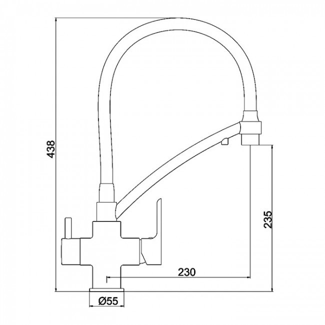 Приобрести gappo смеситель для кухни g4348 с фильтром и гибким изливом, белый/черный 35093