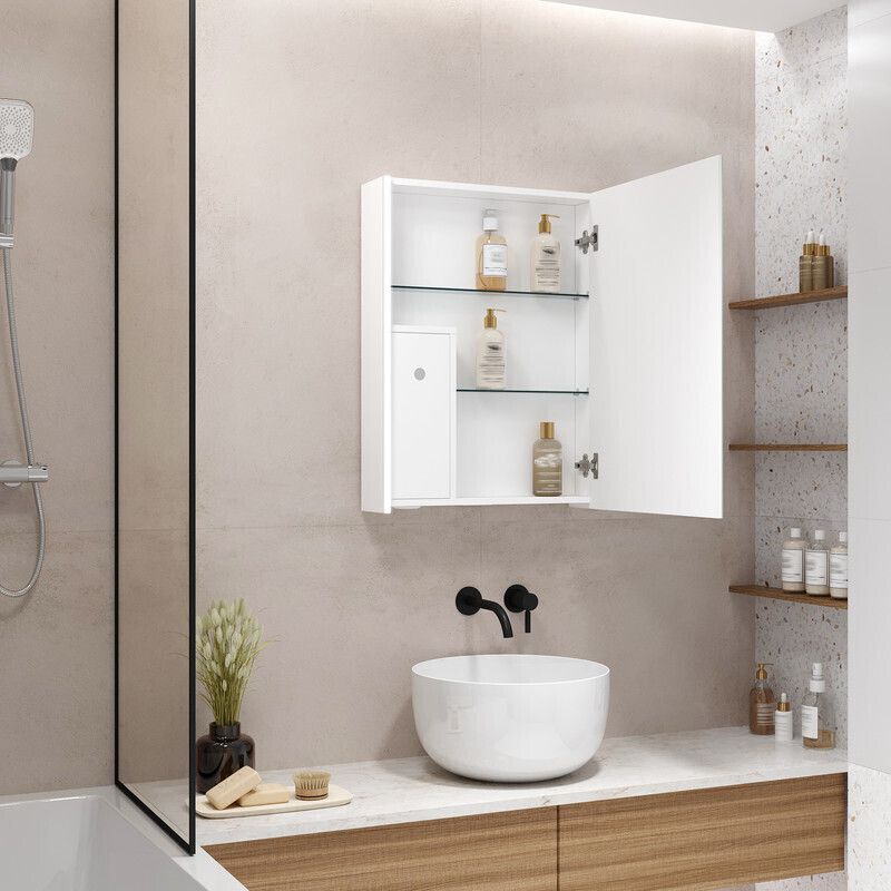 Приобрести continent зеркало шкаф с подсветкой lea foam 60х80 см, с дозатором жидкого мыла, бесконтакный включатель, белое