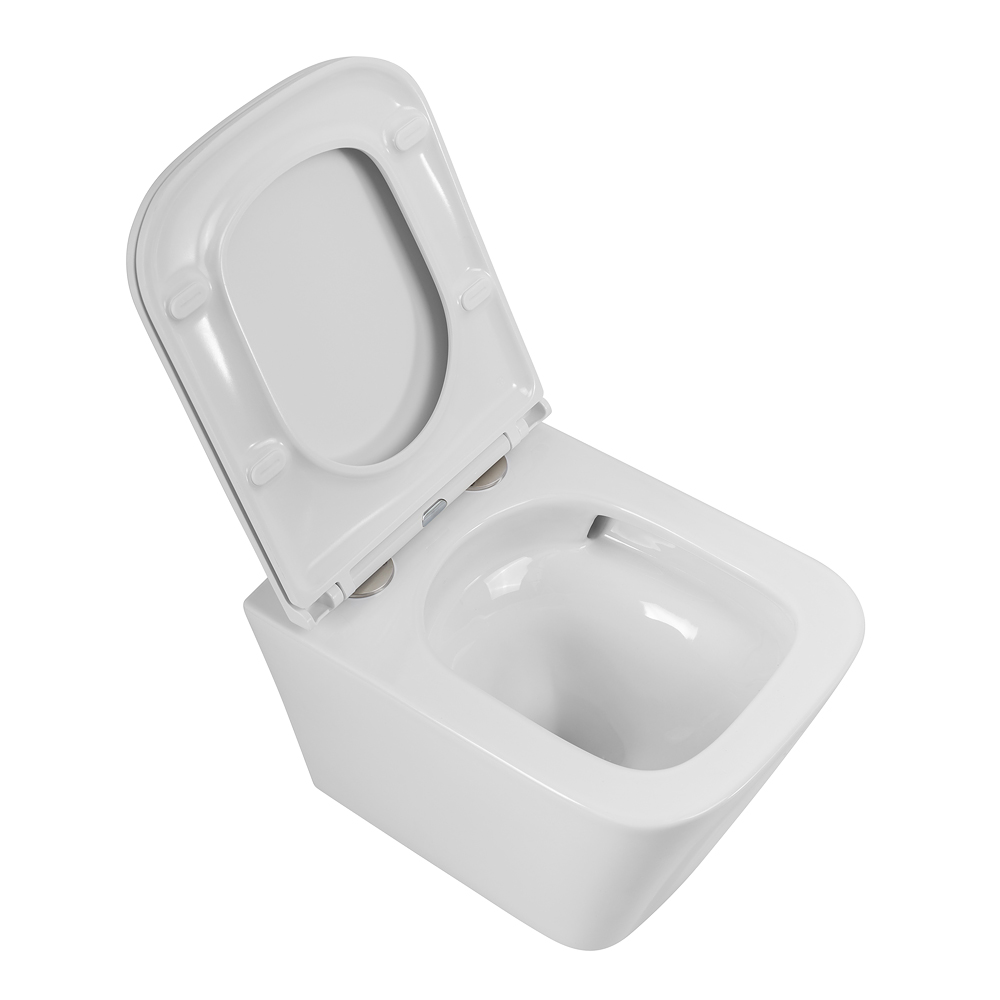 Приобрести belbagno унитаз безободковый подвесной ardente-tor со смывом tornado с сиденьем дюропласт, микролифт, белый bb520ch-tor/bb2322sc