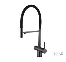 Emar Смеситель для кухни, графит ЕС - 7024 PVD Dark