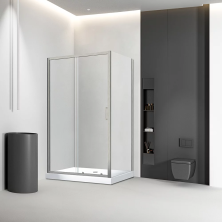 Veconi Душевое ограждение Rovigo 70х110 см,никель прозрачное RV046BС-11070-01-C5