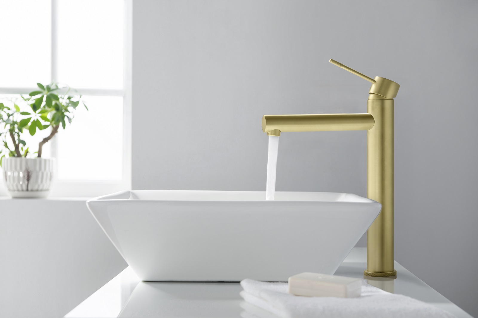 Приобрести смеситель для раковины-чаши timo saona 2311/17f золото матовое