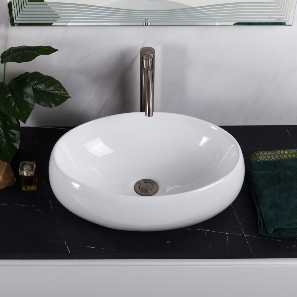 Приобрести belbagno накладная раковина 48х34 см, белая bb1085