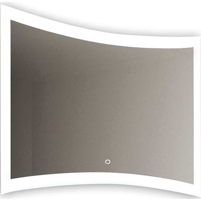 Приобрести continent зеркало с подсветкой silence 120х78 см, сенсорный включатель, белое