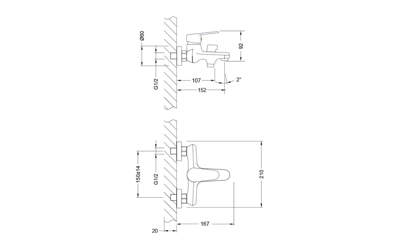 Приобрести lemark смеситель для ванны point, хром lm0314c