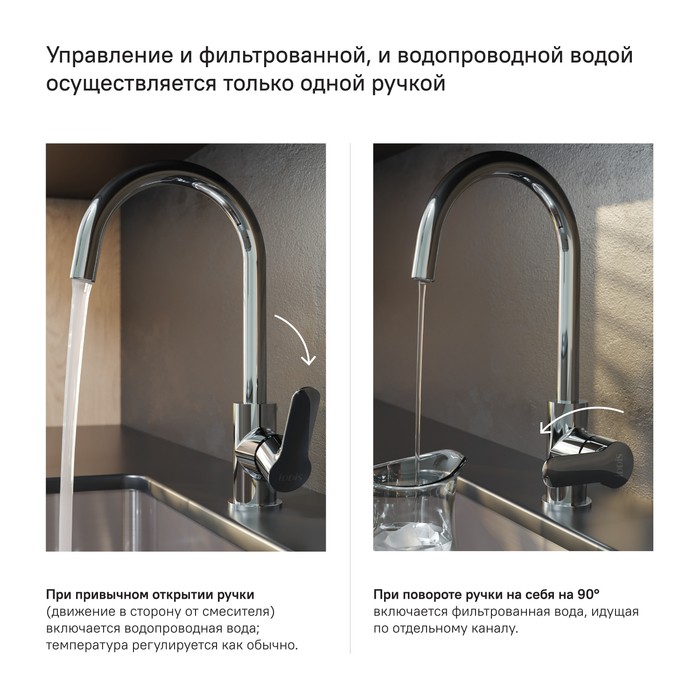 Приобрести iddis смеситель для кухни cuba 339,5мм, хром cubsbfji05