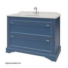 Caprigo Тумба с раковиной GREENWICH 120 см, синяя, эмаль