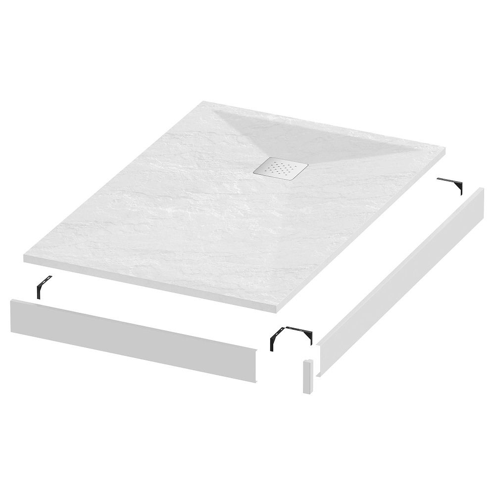 Приобрести grossman каменный душевой поддон strong 90x120 см, белый gr-s190120q