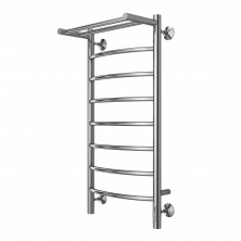 Полотенцесушитель 400х850 мм электрический Terminus Классик с полкой П8, хром 4670078531407