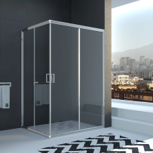 Veconi Душевое ограждение Rovigo 80х110 см, хром, прозрачное RV10-11080-01-C5