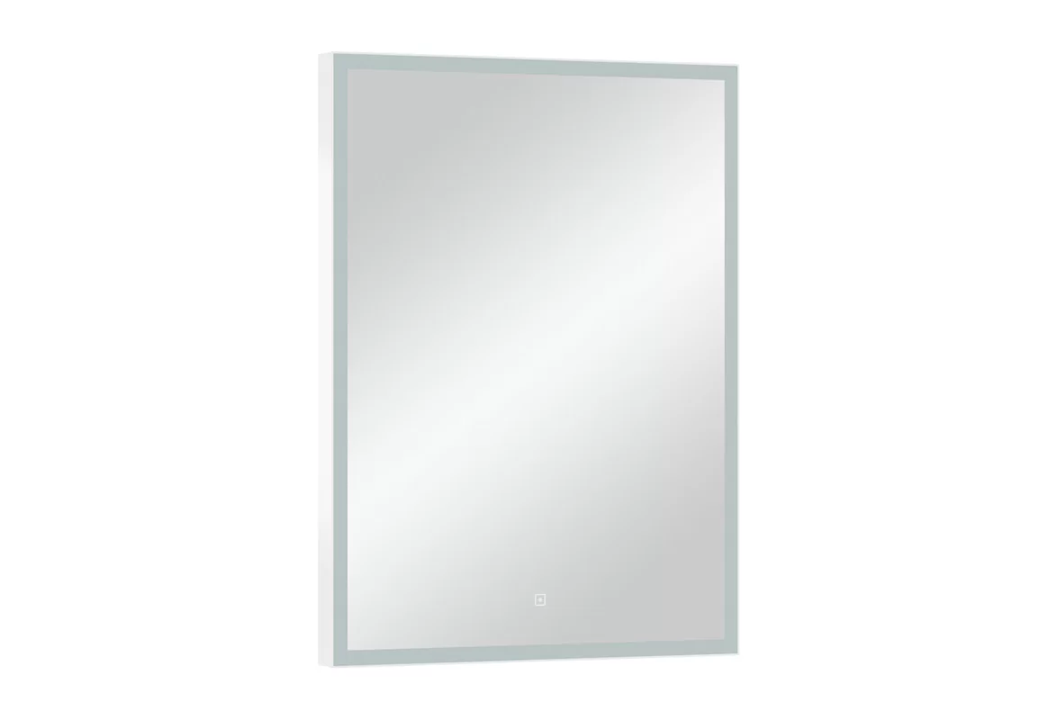 Приобрести continent зеркало с подсветкой frame white 60х80 см, белое