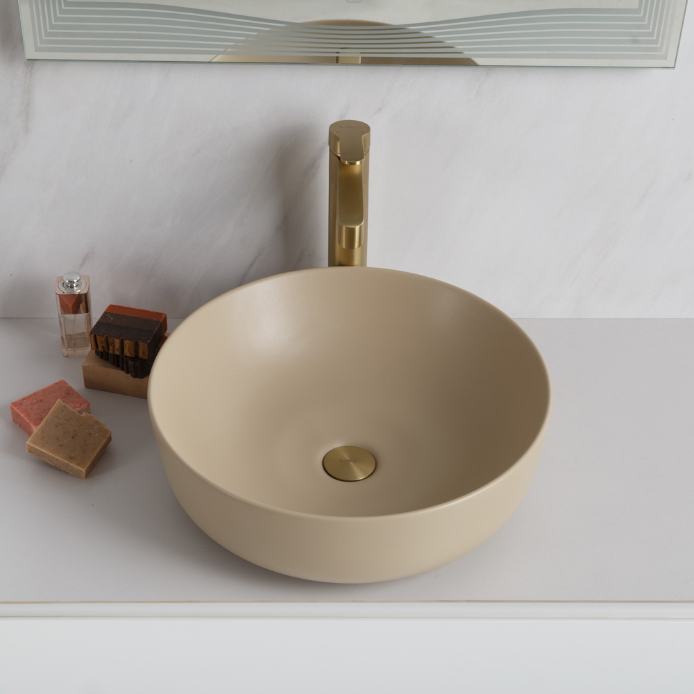 Приобрести belbagno накладная раковина 41х41 см, бежевый bb1315-h316