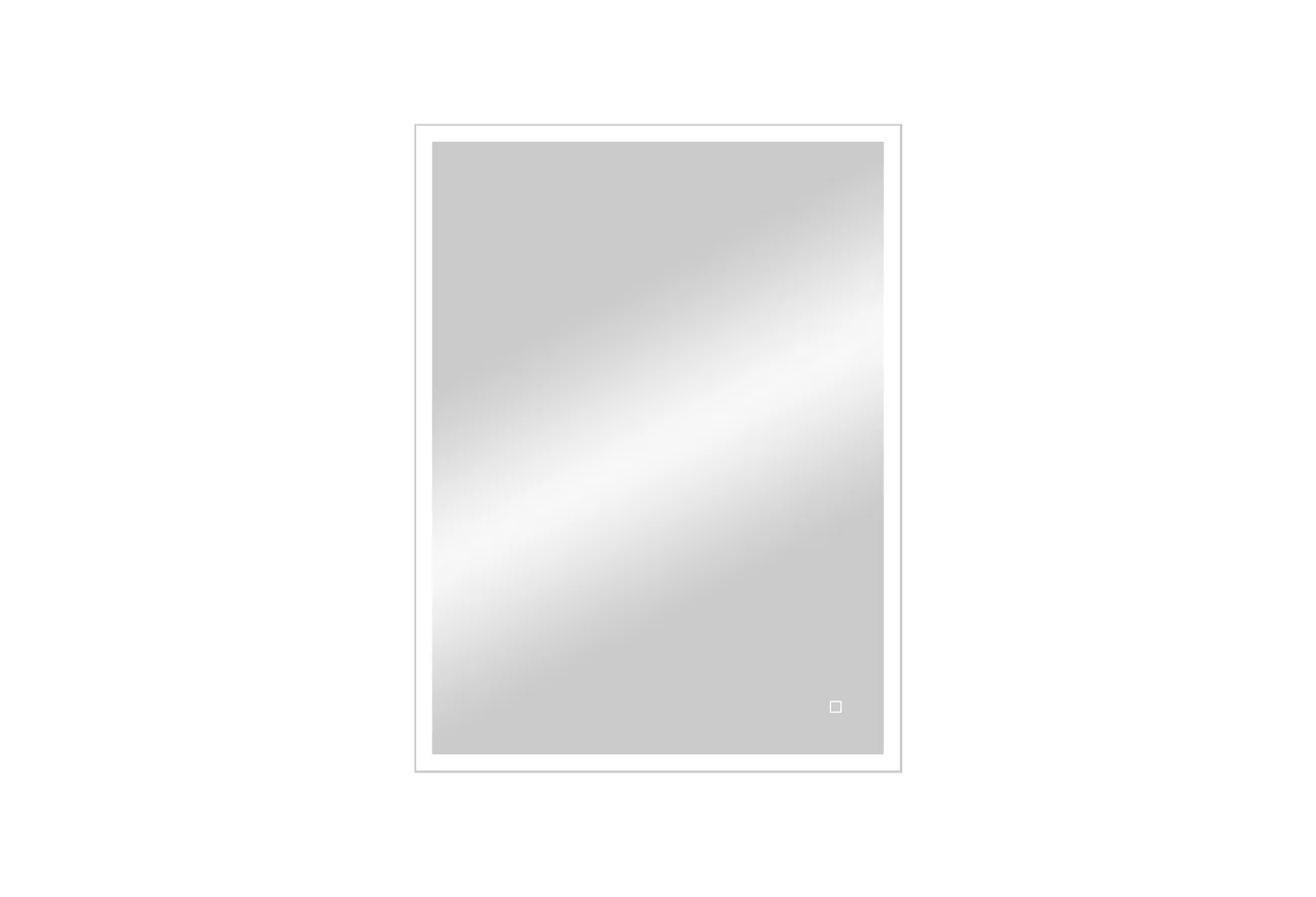 Приобрести continent зеркало с подсветкой solid 60х80 см, серое