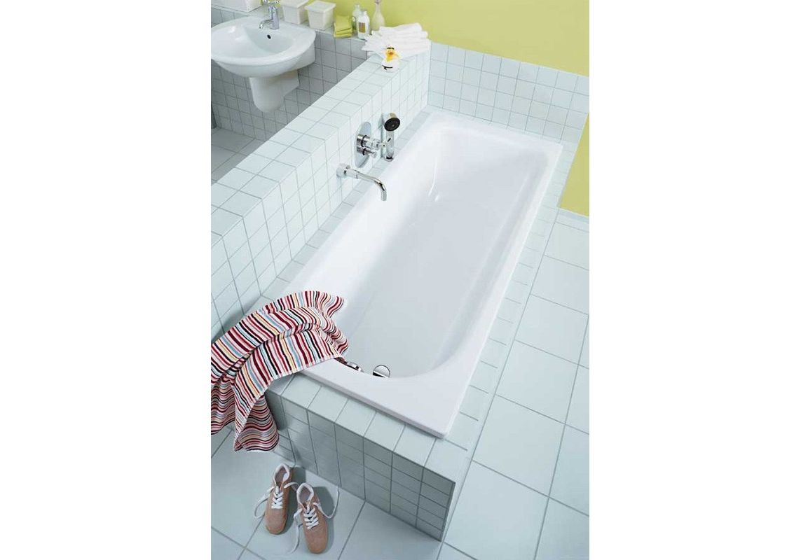 Приобрести ванна стальная kaldewei saniform plus 170x73 см, 112900013001 easy clean, alpine white