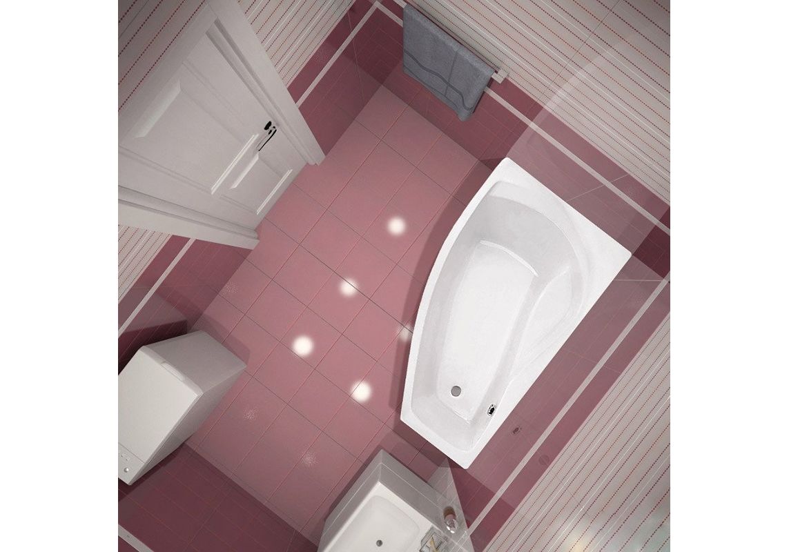 Приобрести ванна акриловая santek майорка xl асимметричная 160х95 левосторонняя, белая 1-wh11-1-991-l