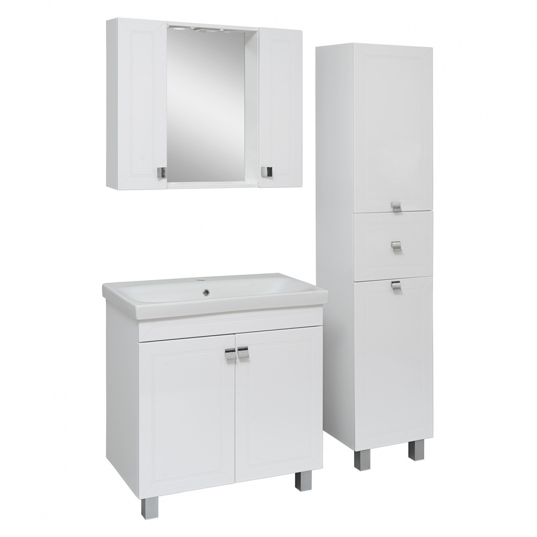 Приобрести aqua de marco тумба напольная с раковиной ostin 80см. 2 двери