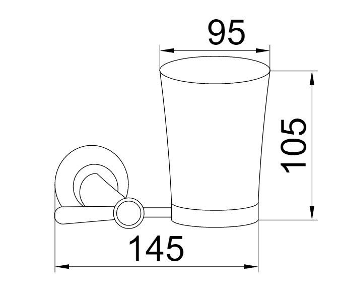 Приобрести boheme стакан для зубных щеток puro, хром\кристаллы 10704