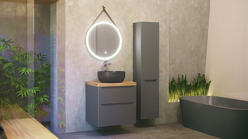 Приобрести jorno пенал подвесной wood 33 см, антрацит