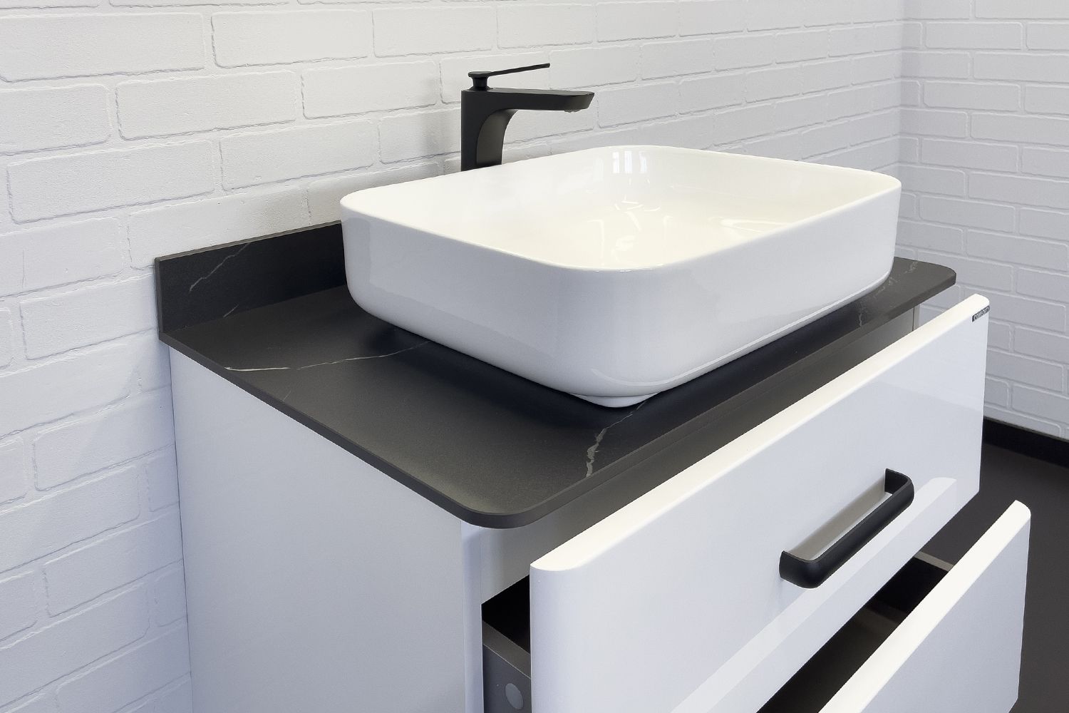 Приобрести сomforty тумба со столешницей и раковиной "амстердам-75" белая