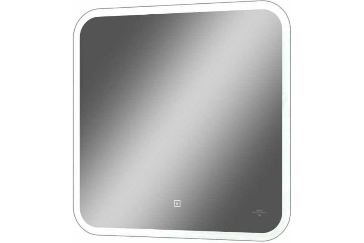 Приобрести continent зеркало с подсветкой bruno 60х60 см, сенсорный включатель, белое