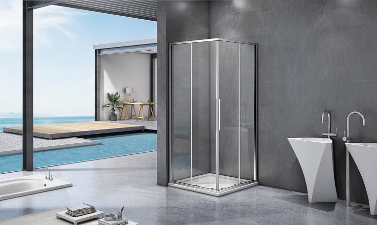 Приобрести bas душевое ограждение idea cr 800х800х1950 мм, хром cr-80-c-ch