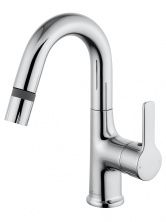 Смеситель для раковины с выдвижным изливом WONZON & WOGHAND, Хром (WW-FE01L212-CR)