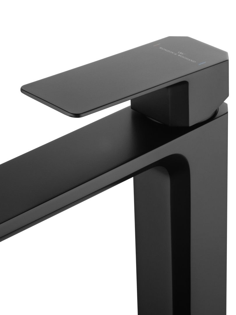 Приобрести смеситель для раковины высокий wonzon & woghand diamond, черный матовый (ww-88239011-mb)