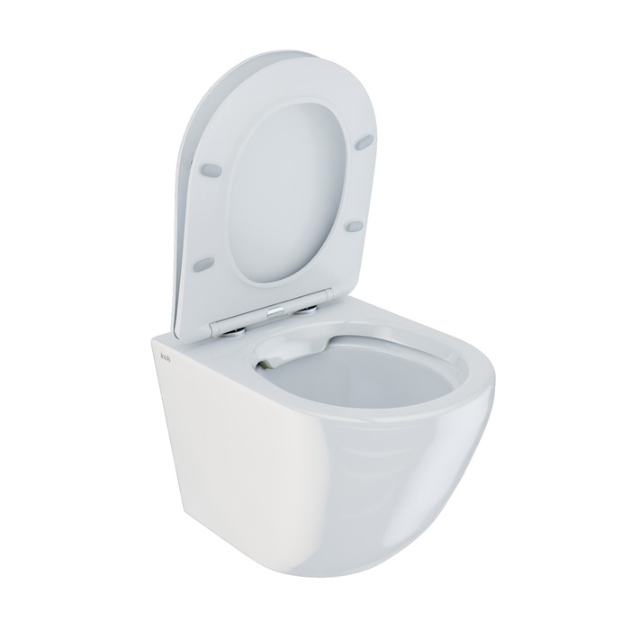 Приобрести iddis унитаз подвесной безободковый blanco, с тонкой быстросъемной крышкой микролифт, blardsei25