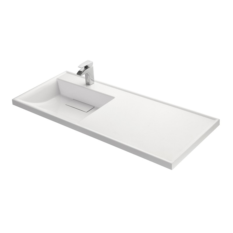 Приобрести тумба напольная с раковиной-столешницей акватон лондри 120 r/l, дуб рустикальный