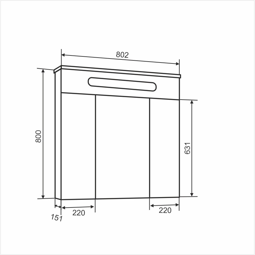 Приобрести aqua de marco зеркало-шкаф olivia 80 см, белый 1080coli