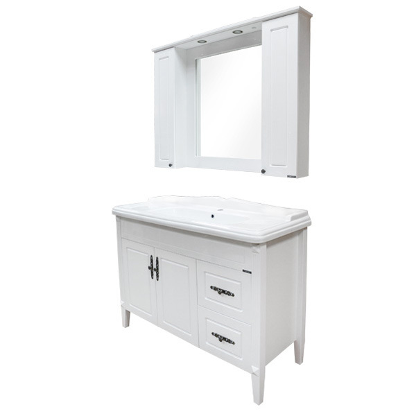 Приобрести сomforty тумба с раковиной "палермо-120" белый глянец