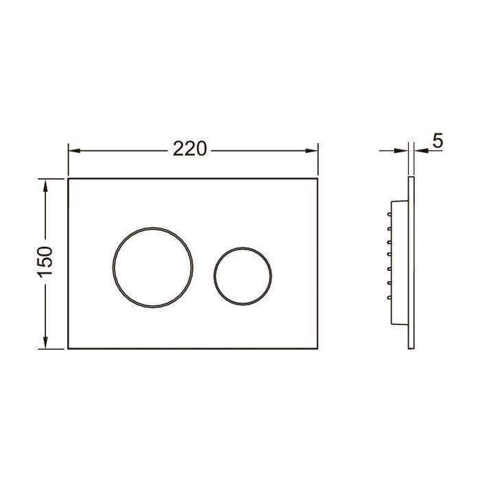 Приобрести tece кнопка смыва loop 2.0 для инсталляции, белая матовая\глянцевый хром 9240927