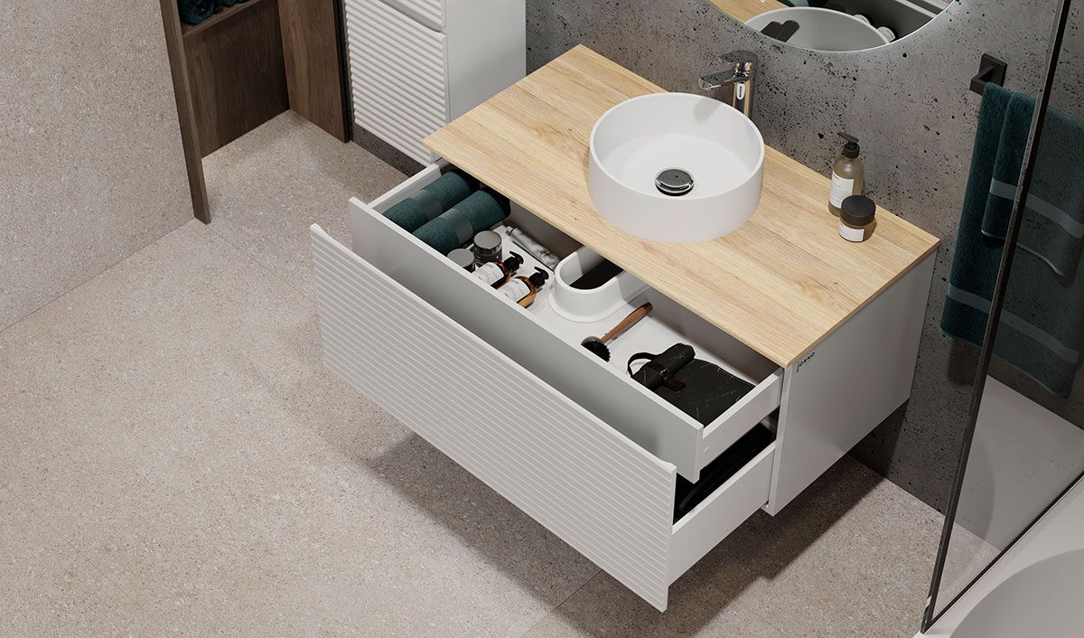 Приобрести jorno тумба подвесная cossety 100 см со столешницей, белая