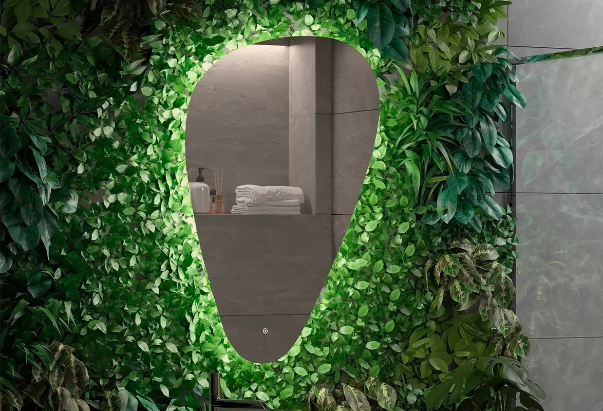 Приобрести continent зеркало с подсветкой voyage 70х100 см, белое