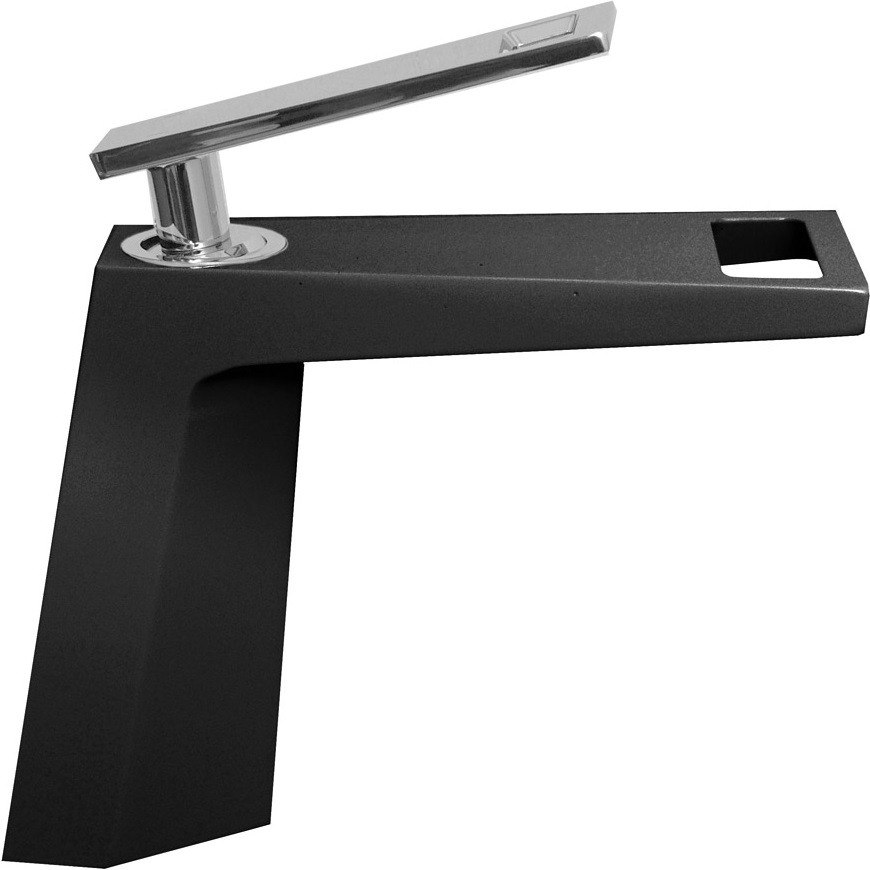 Приобрести смеситель для раковины bronze de luxe quadro a919b, черный/хром