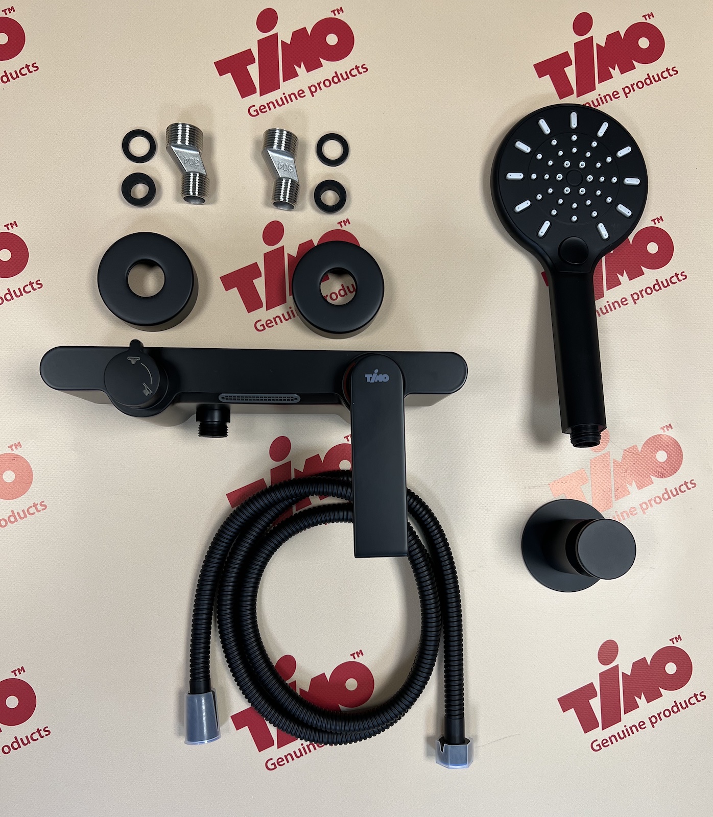 Приобрести смеситель для ванны с душем timo anni 2714/03y черный