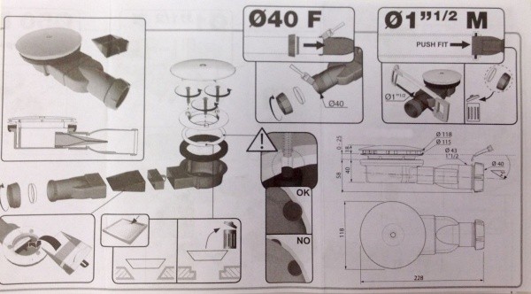 Приобрести слив для акриловых и литьевых поддонов