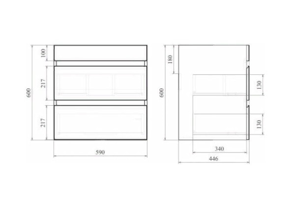 Приобрести mirsant тумба подвесная next 60/2 60 см с раковиной next -60 ут000057253