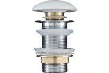 Aquanet Донный клапан белый матовый