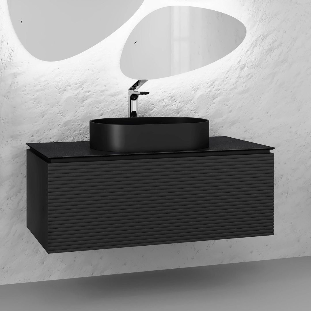 Приобрести jorno тумба подвесная stone 120 см со столешницей, антрацит